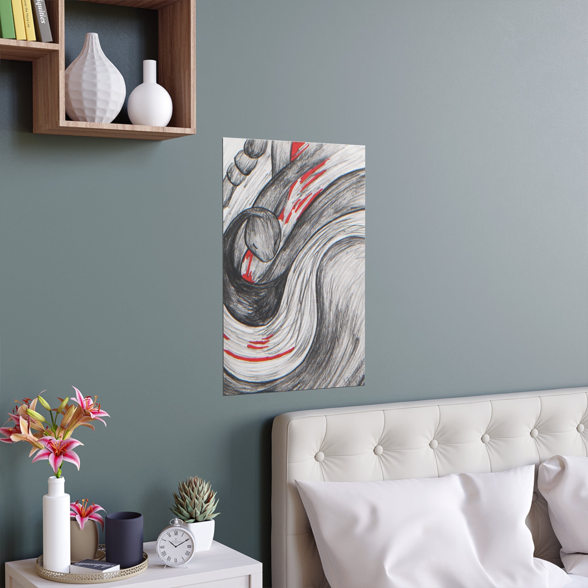 Stylish Silk Wall Poster, Elegant Art Decor, Indoor and Outdoor Wall Art, Unique Gift for Home, Modern Aesthetic Print