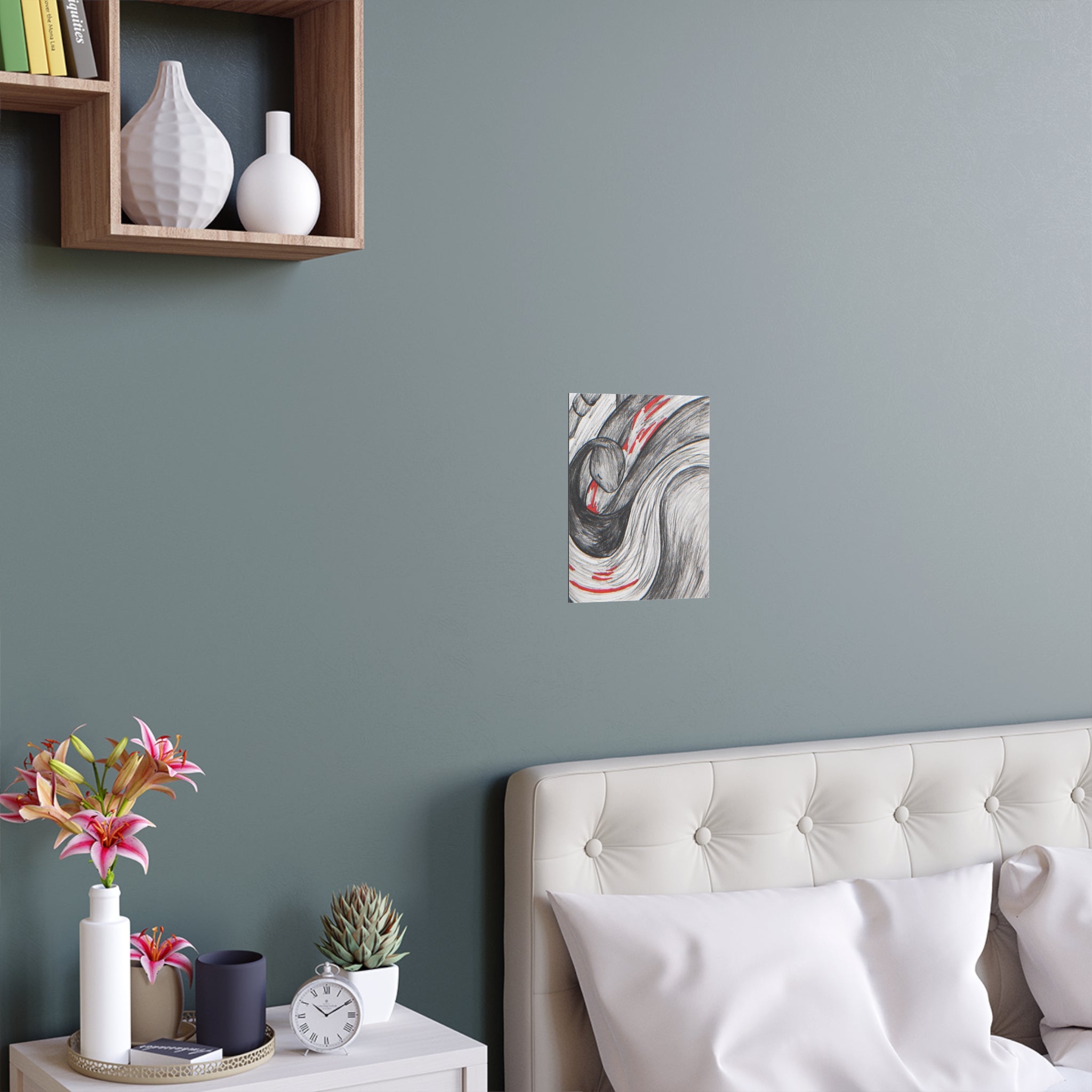 Stylish Silk Wall Poster, Elegant Art Decor, Indoor and Outdoor Wall Art, Unique Gift for Home, Modern Aesthetic Print