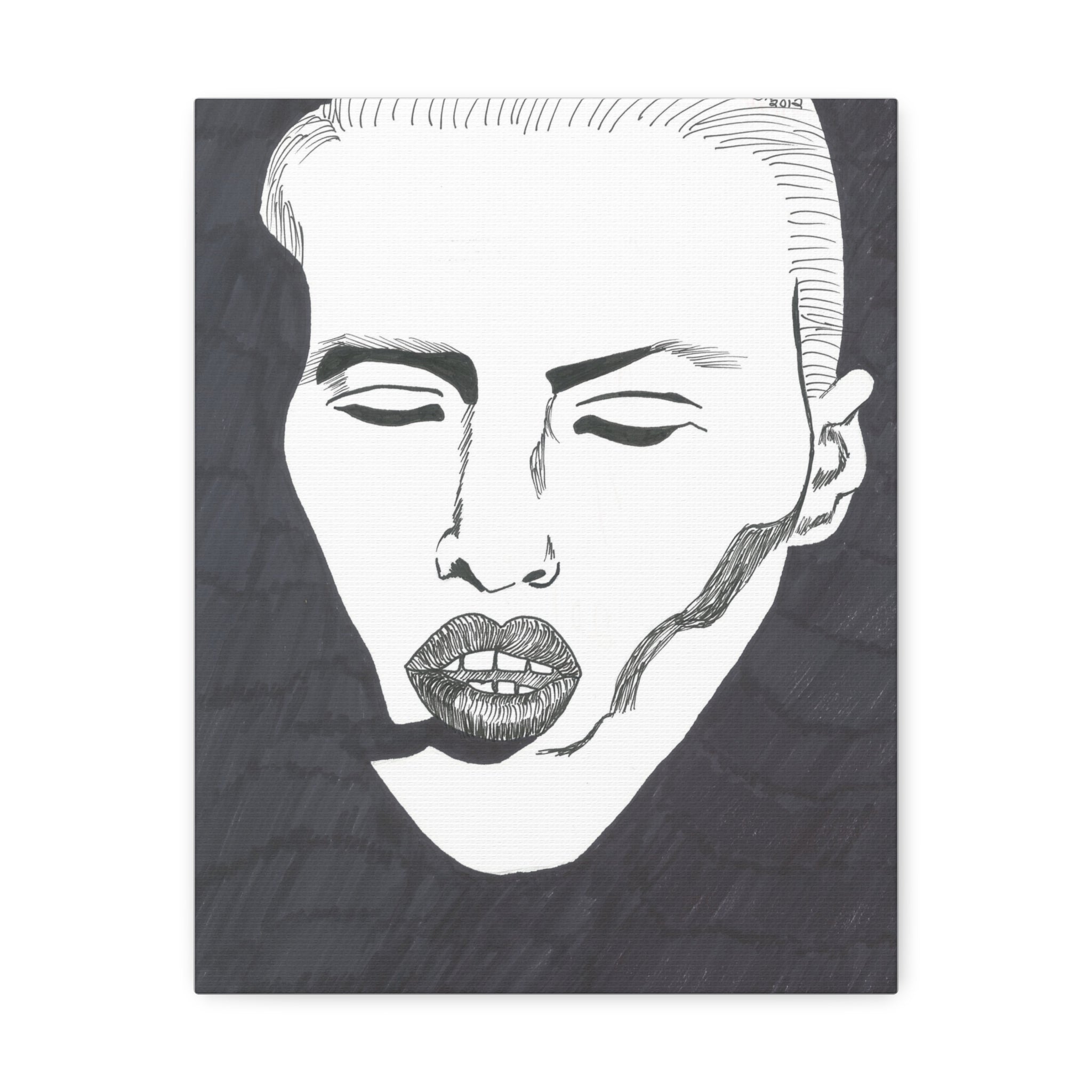 Artistic Stretched Canvas Wall Decor, Minimalist Face Art, Modern Home Decor, Unique Gift for Art Lovers, Contemporary Wall Art, [...]