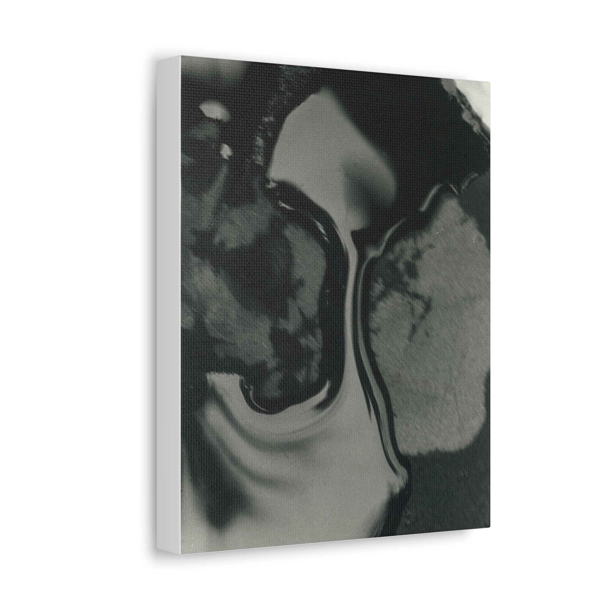 Abstract Black and White Stretched Canvas Art | Modern Home Decor, Office Wall Art, Minimalist Print, Gift for Art Lovers