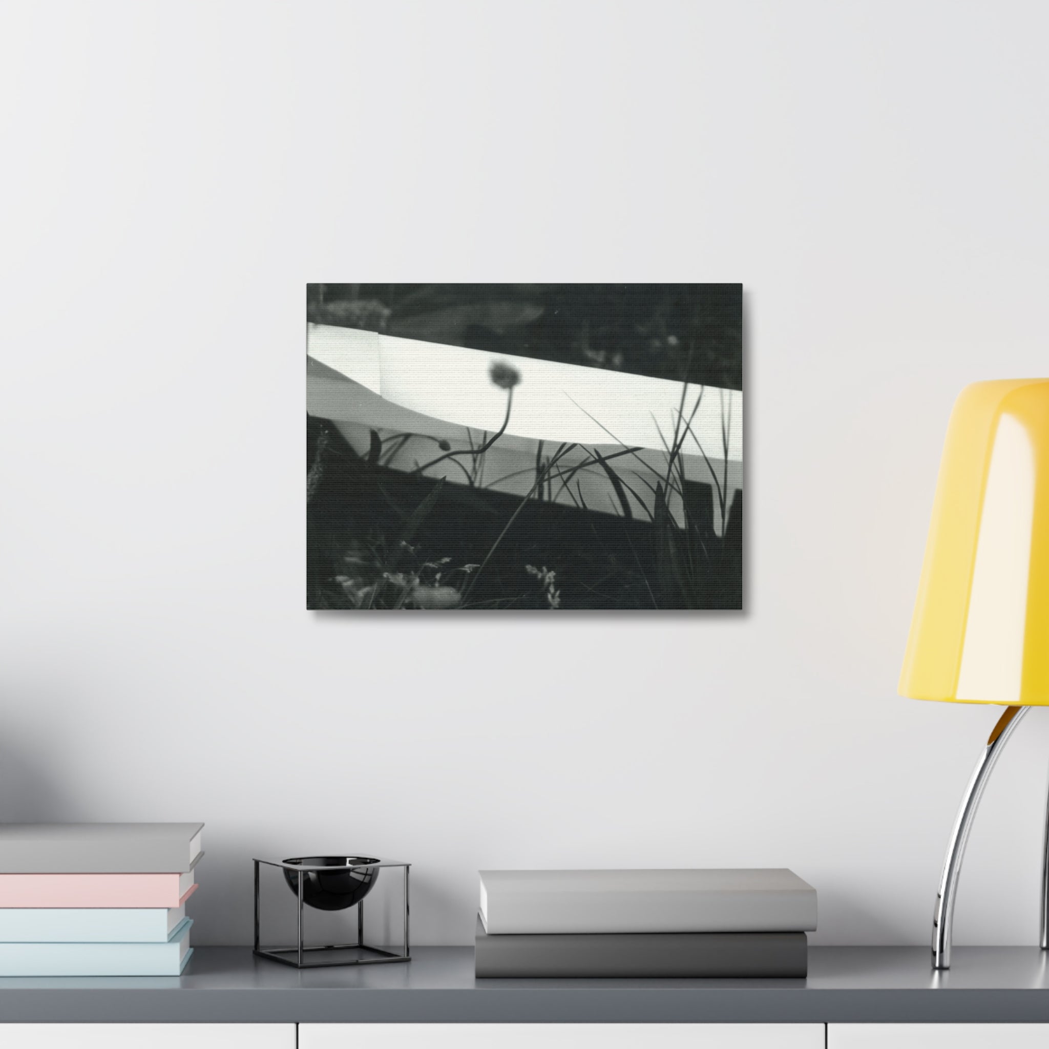 Black and White Abstract Canvas Art, Minimalist Wall Decor, Modern Home Art, Gift for Art Lovers, Stylish Office Decoration