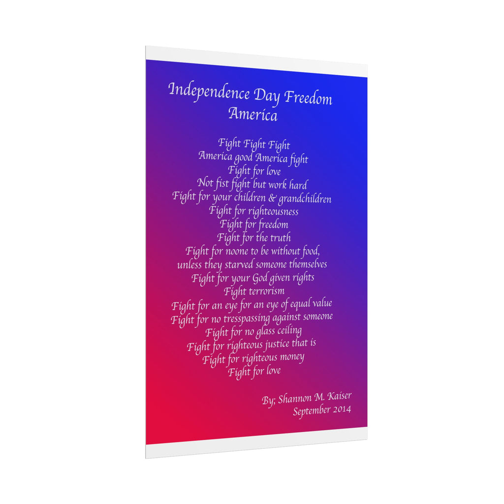 Patriotic Freedom Poster, Independence Day Decor, Inspirational Wall Art, Americana Home Decor, Motivational Gift for National Holidays