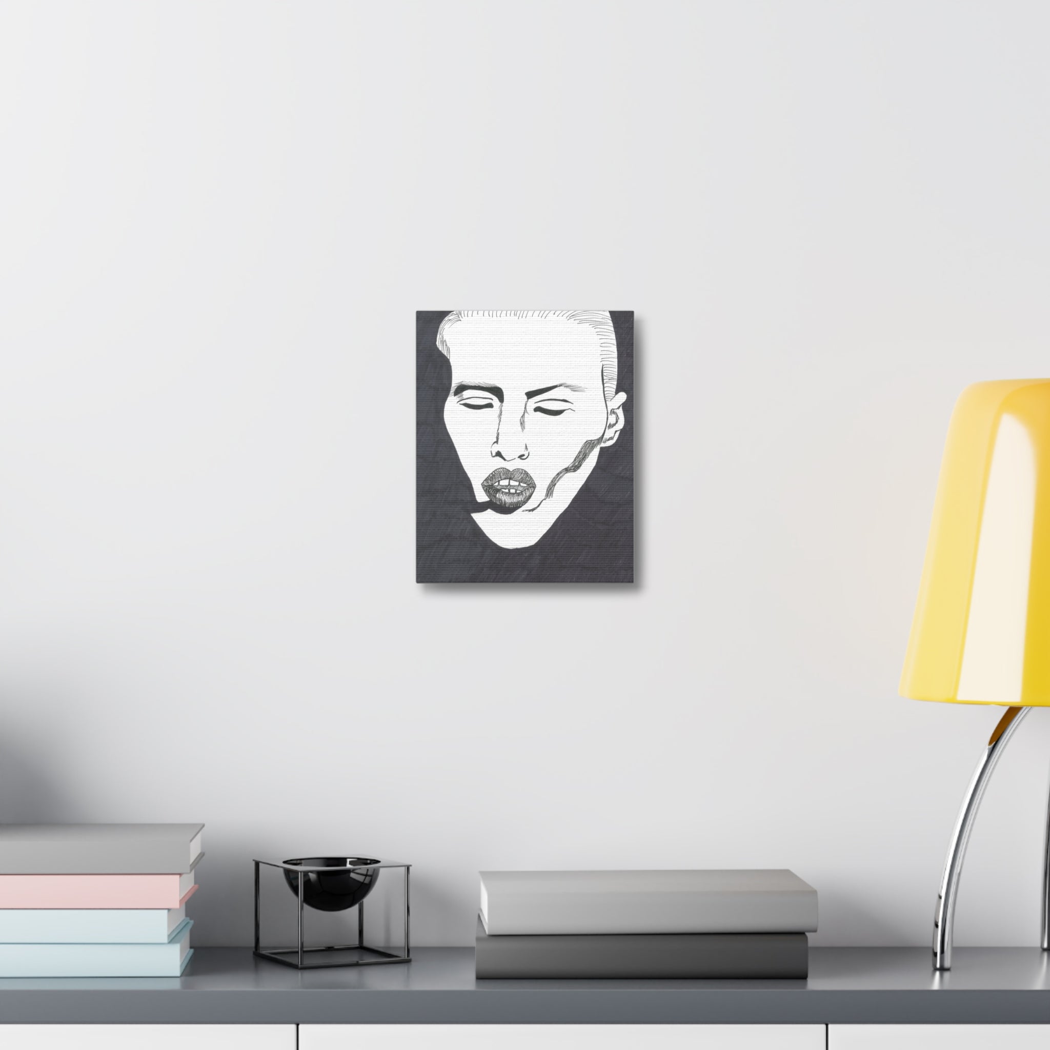 Artistic Stretched Canvas Wall Decor, Minimalist Face Art, Modern Home Decor, Unique Gift for Art Lovers, Contemporary Wall Art, [...]