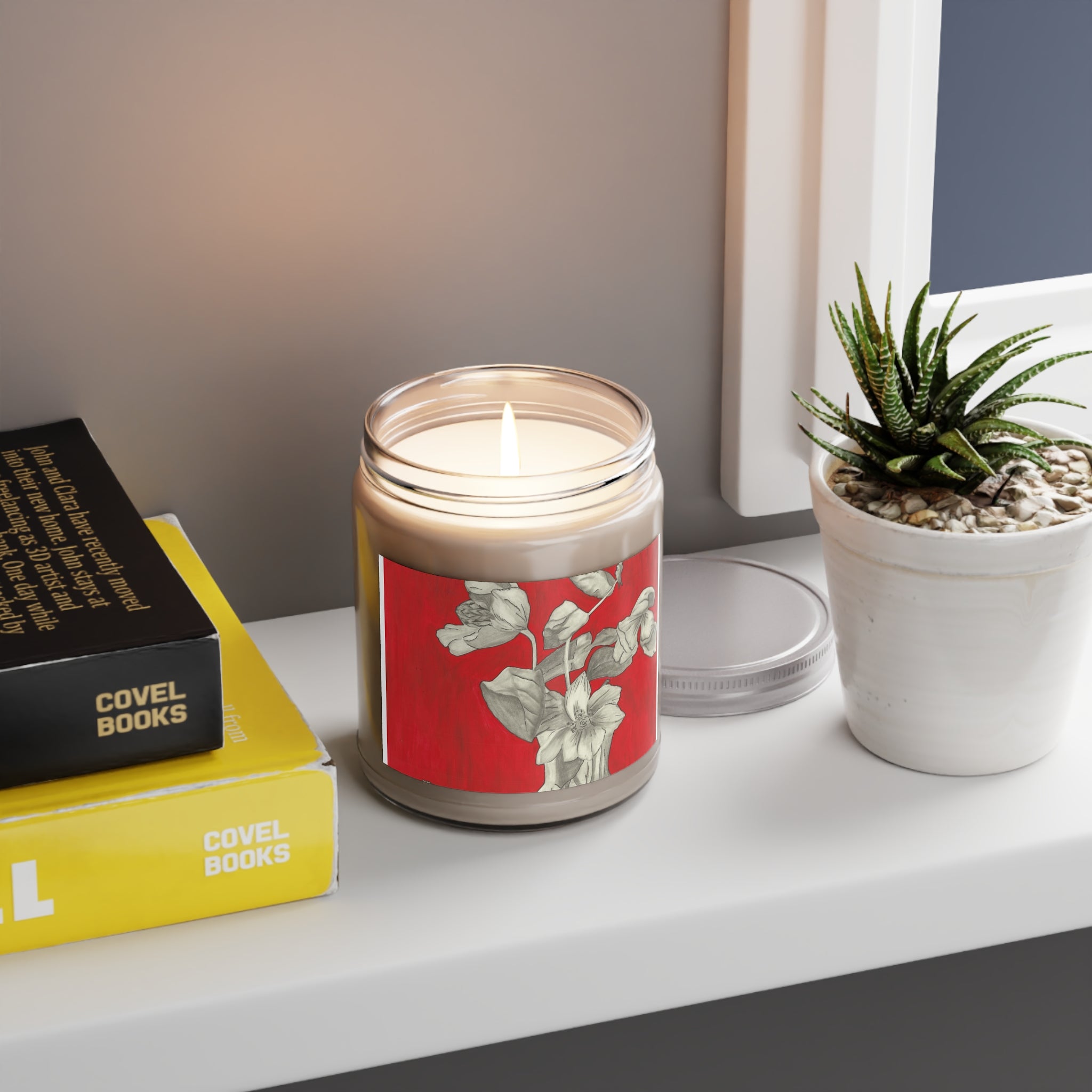 Elegant Floral Scented Candle, Aromatherapy Gift, Home Decor, Relaxation Candle, Self-Care, Mother’s Day Gift