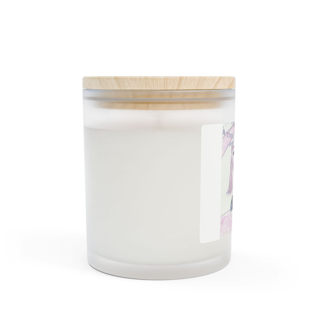 Artistic Frosted Glass Candle with Unique Design, Handcrafted Candle Gift, Home Decor, Relaxing Atmosphere, Personalized Candle