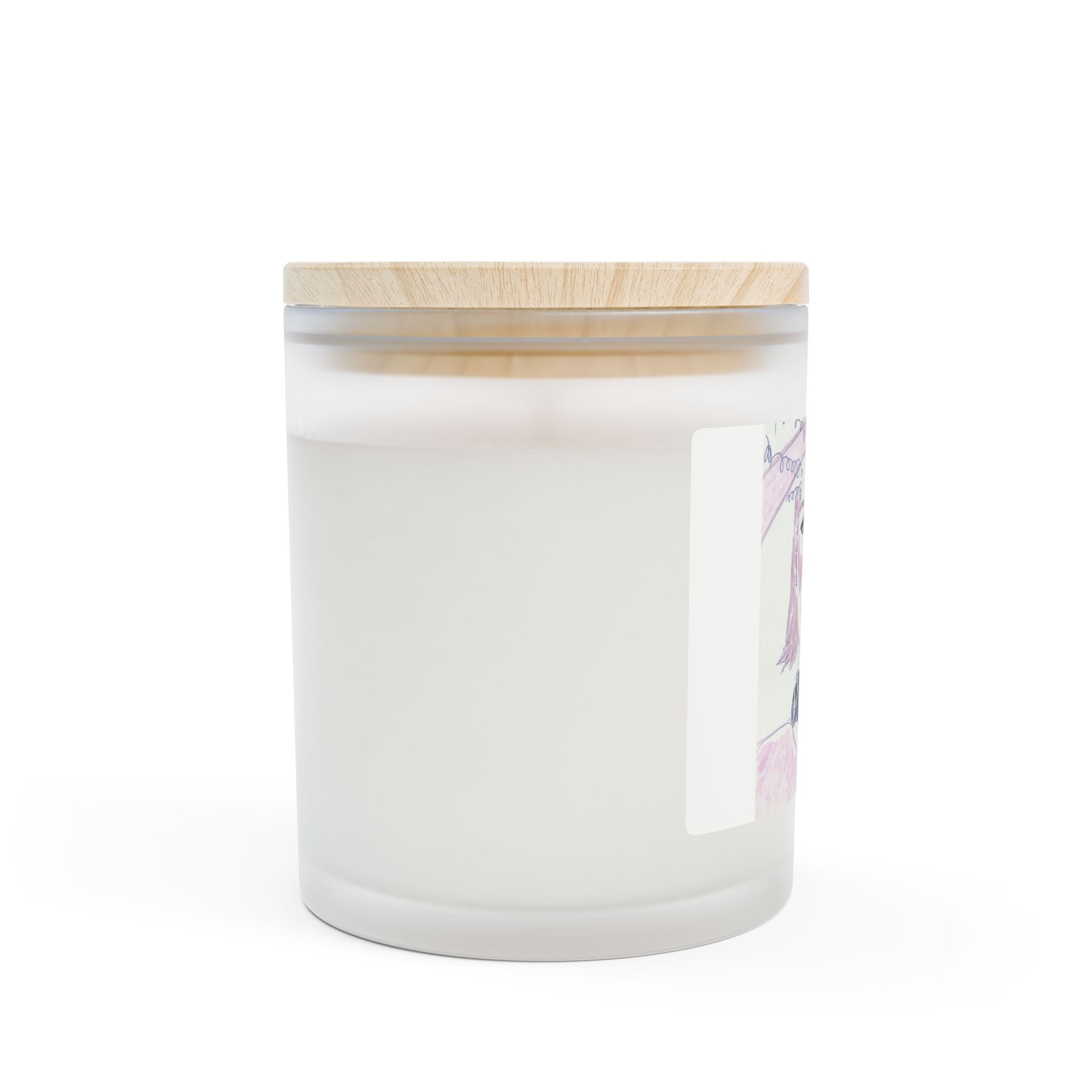 Artistic Frosted Glass Candle with Unique Design, Handcrafted Candle Gift, Home Decor, Relaxing Atmosphere, Personalized Candle
