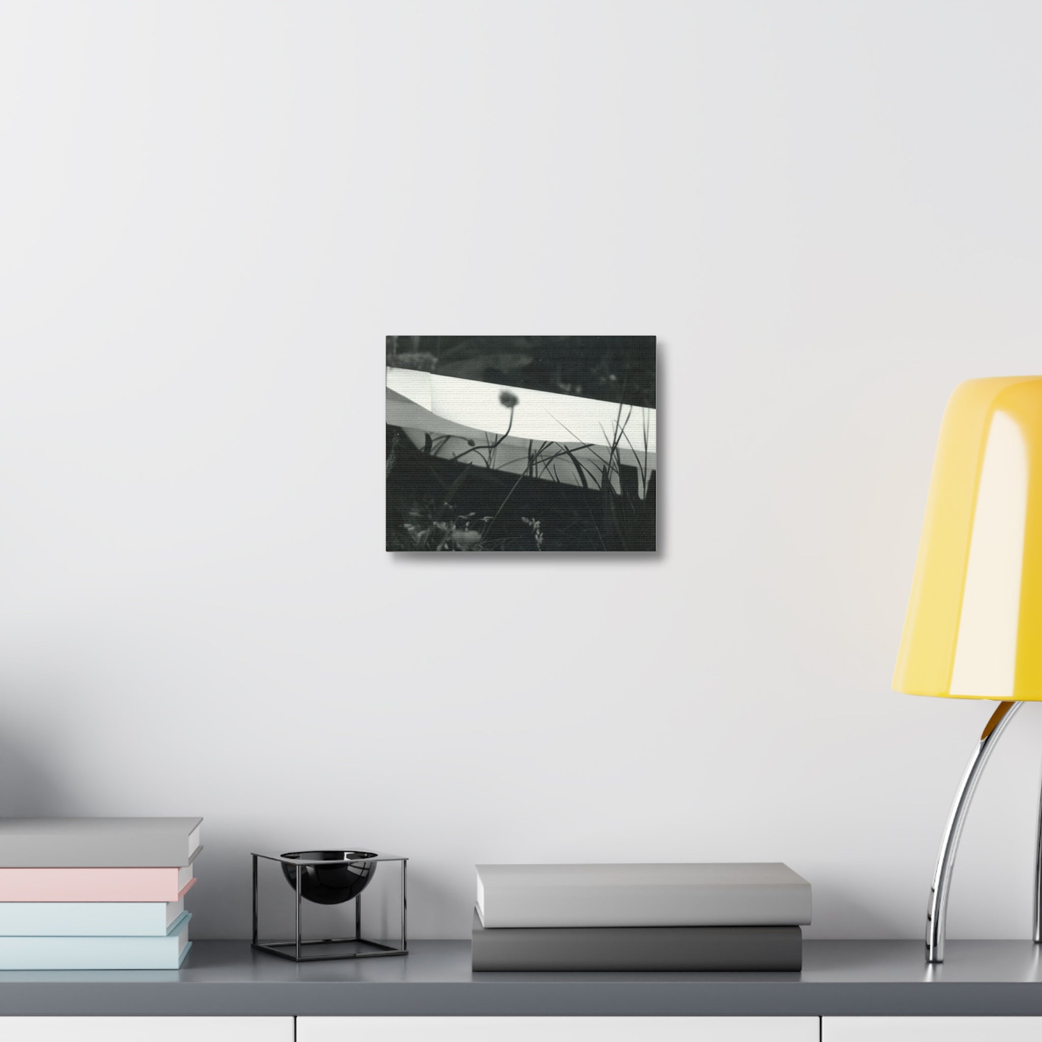 Black and White Abstract Canvas Art, Minimalist Wall Decor, Modern Home Art, Gift for Art Lovers, Stylish Office Decoration