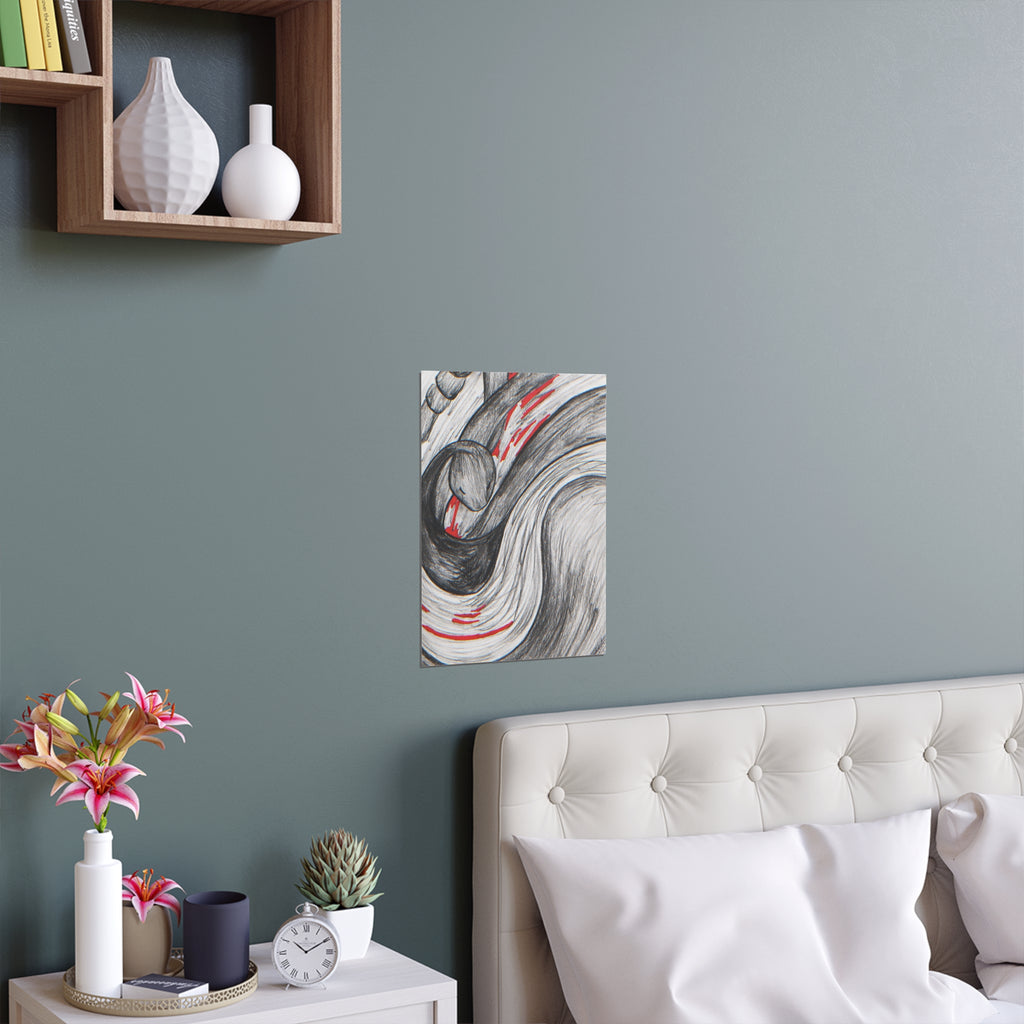 Stylish Silk Wall Poster, Elegant Art Decor, Indoor and Outdoor Wall Art, Unique Gift for Home, Modern Aesthetic Print