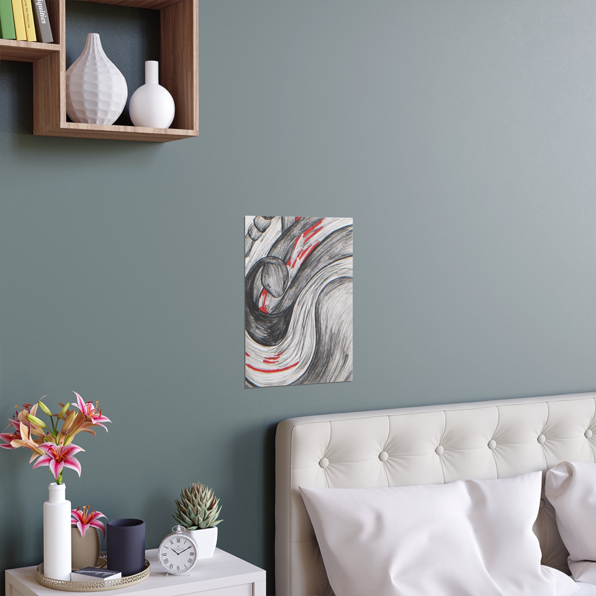 Stylish Silk Wall Poster, Elegant Art Decor, Indoor and Outdoor Wall Art, Unique Gift for Home, Modern Aesthetic Print