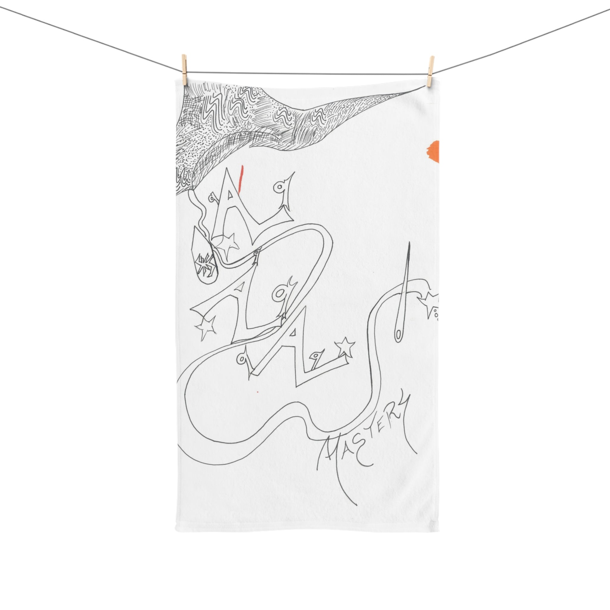Abstract Art Hand Towel, Unique Gift for Home, Kitchen Decor, Artistic Towels, Modern Bathroom Accessory, Great for Housewarming