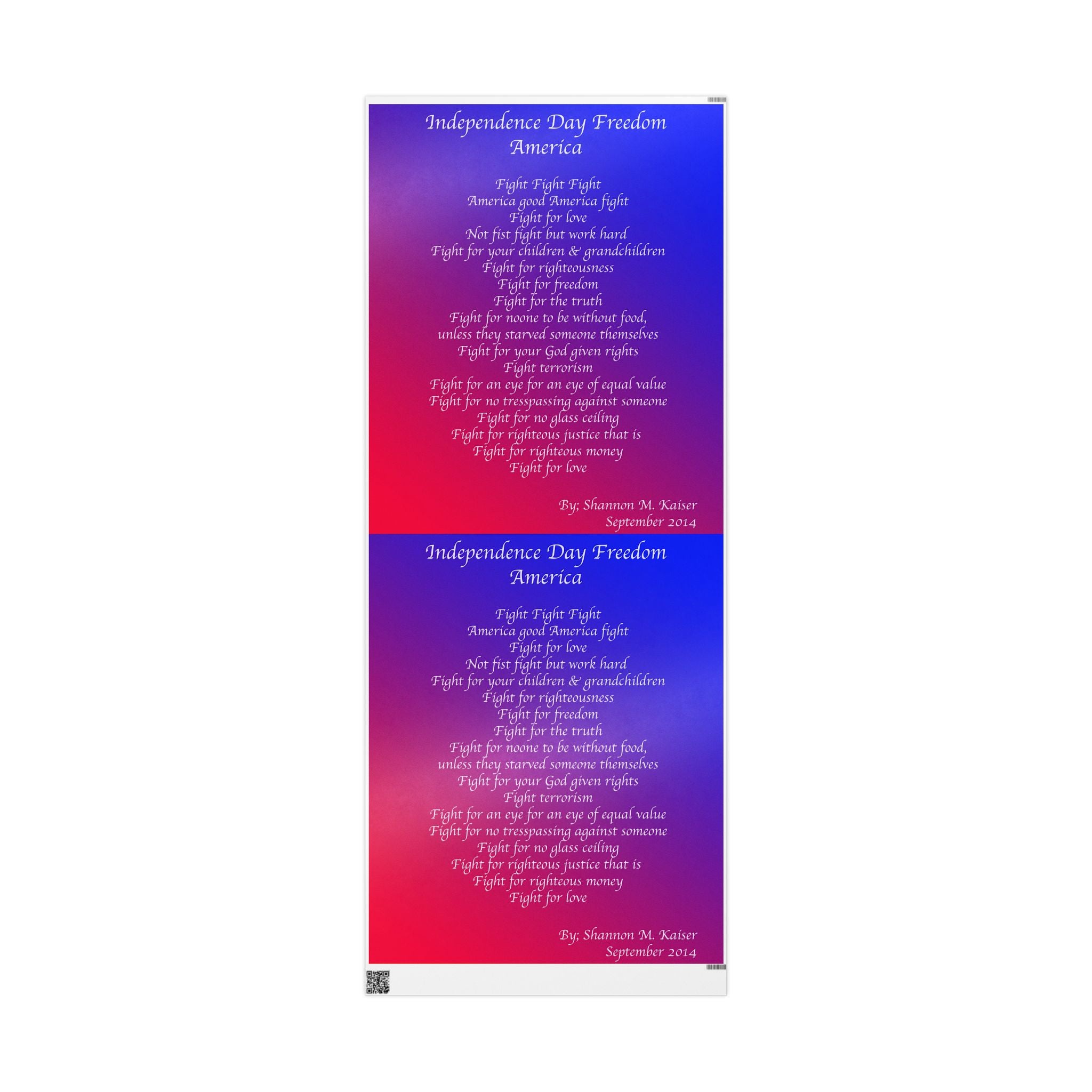 Independence Day Wrapping Paper, Patriotic Gift Wrap, July 4th Decor, American Holiday Supplies, Freedom Celebration
