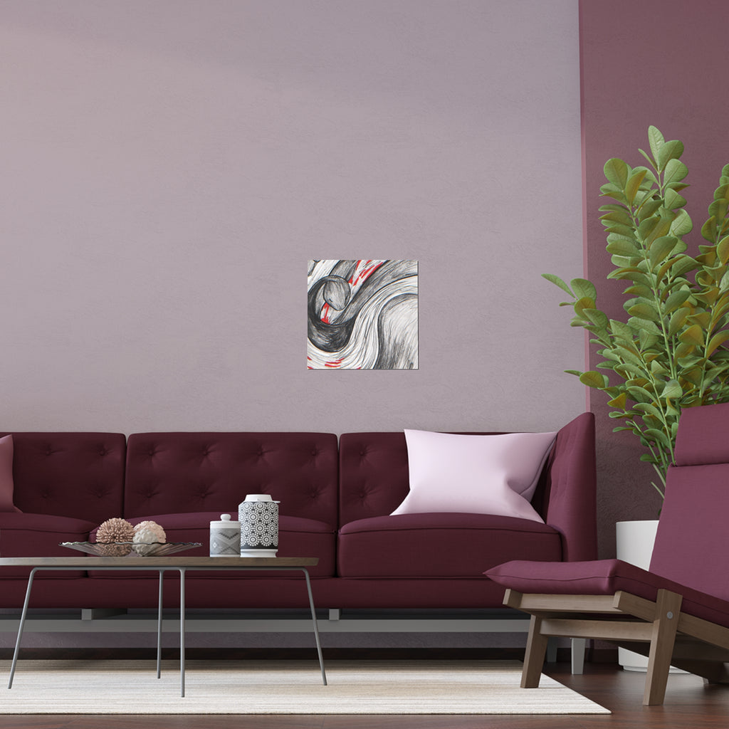 Stylish Silk Wall Poster, Elegant Art Decor, Indoor and Outdoor Wall Art, Unique Gift for Home, Modern Aesthetic Print