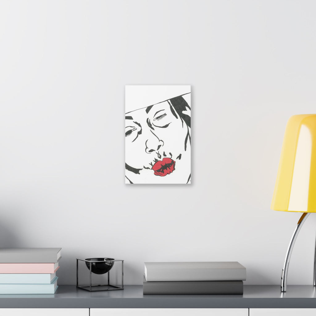 Artistic Lips Canvas Wall Art, Modern Decor, Unique Gift, Home Gallery, Boho Interior, Statement Piece