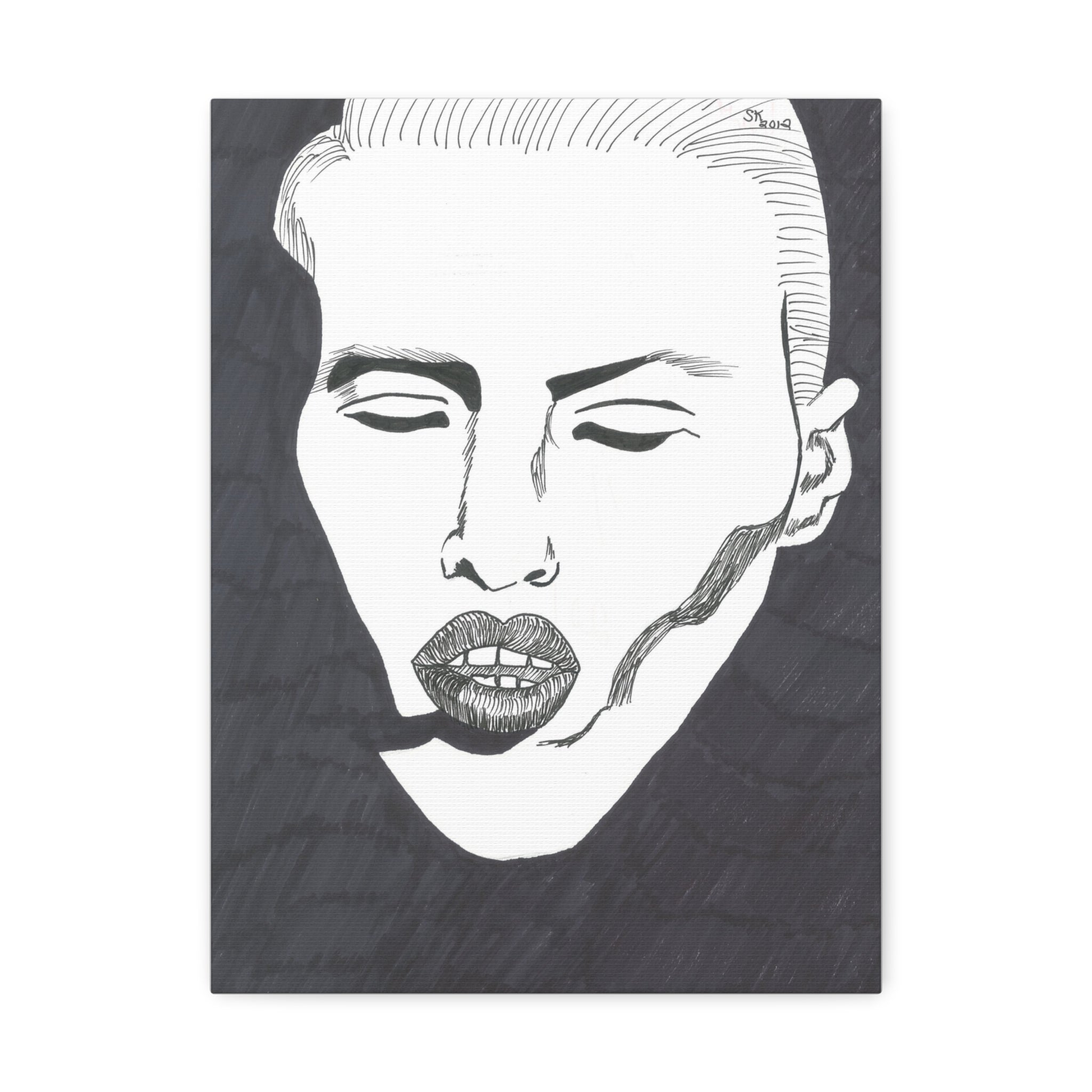 Artistic Stretched Canvas Wall Decor, Minimalist Face Art, Modern Home Decor, Unique Gift for Art Lovers, Contemporary Wall Art, [...]