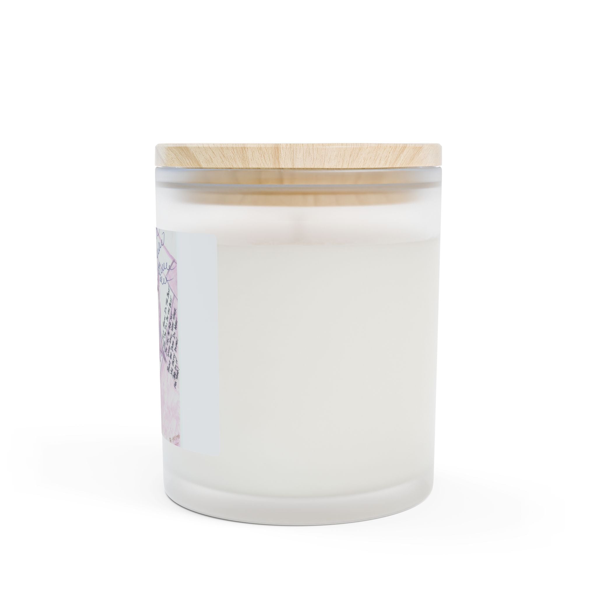 Artistic Frosted Glass Candle with Unique Design, Handcrafted Candle Gift, Home Decor, Relaxing Atmosphere, Personalized Candle