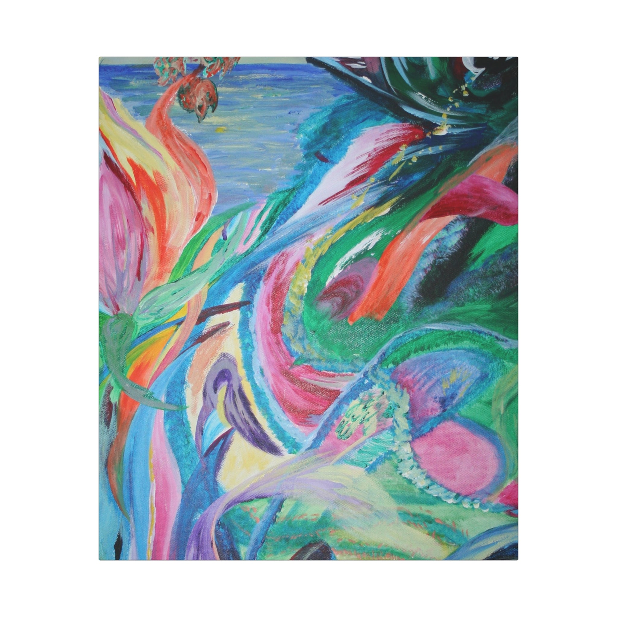 Vibrant Canvas Art Wraps, Abstract Wall Decor, Colorful Home Artwork, Modern Art Prints, Gift for Art Lovers, Unique Living Room Decor