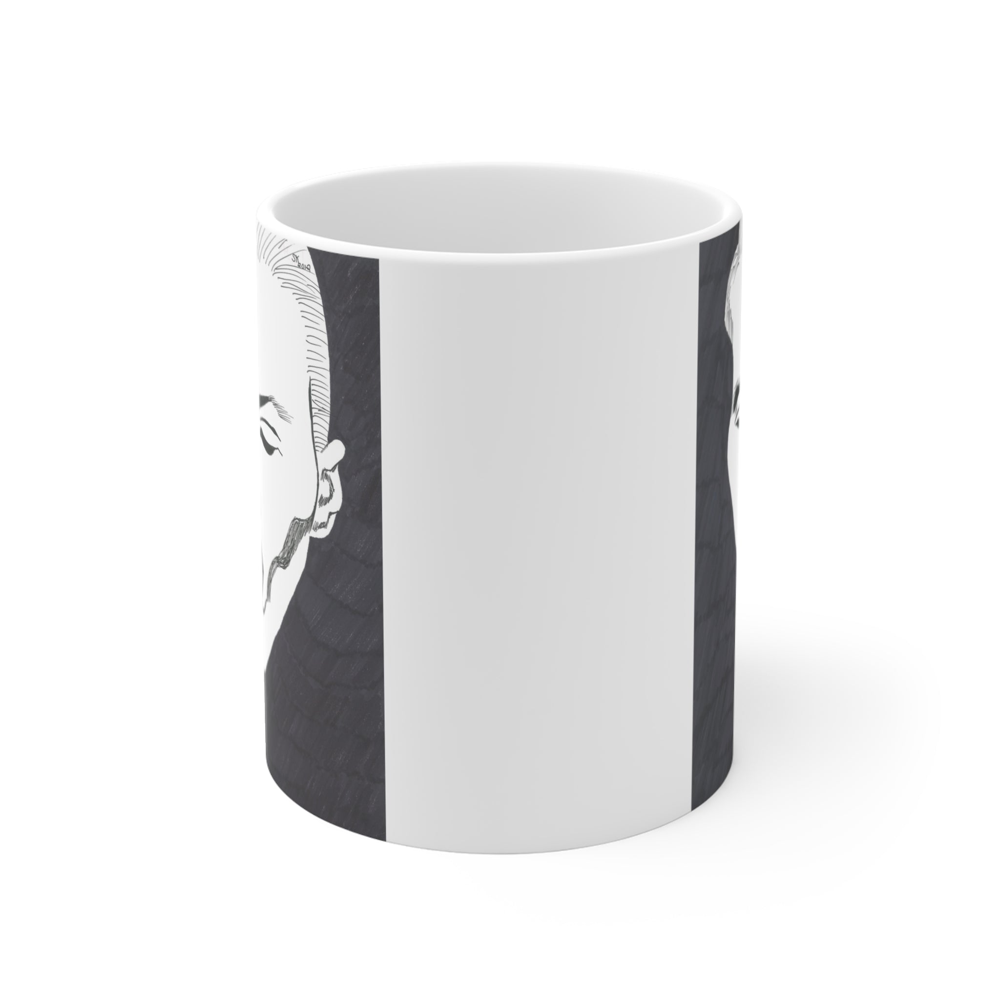 Artistic Black and White Portrait Mug | Unique Coffee Cup | Modern Home Decor | Gift for Art Lovers, Birthdays, Housewarming